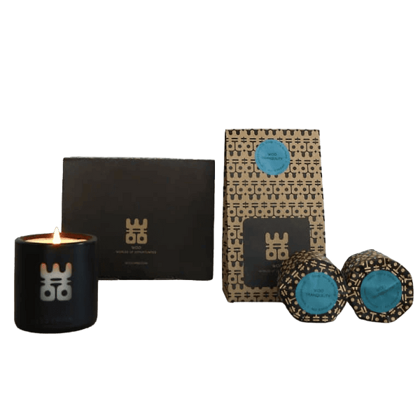 WOO Refillable Scented Candle Set - Black