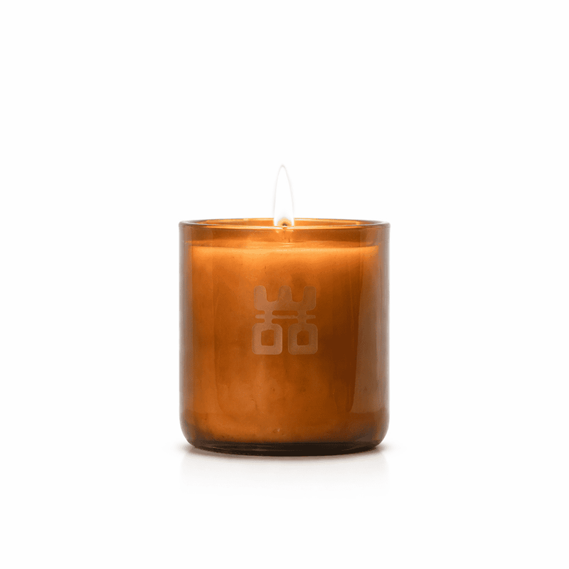 WOO Sustainable Scented Lucky Candle |  Upcycled Beer Bottle | 25 Hr Burn Time