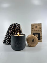 WOO Black Upcycled Water Bottle + Refill Set