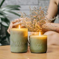 WOO Sustainable Scented Lucky Candle |  Upcycled Wine Bottle | 60 Hr Burn Time