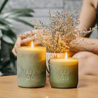 WOO Sustainable Scented Lucky Candle |  Upcycled Wine Bottle | 90 Hr Burn Time