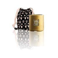 WOO Sustainable Scented Candle |  Upcycled Vodka Bottle | Gold | 25 Hr Burn Time