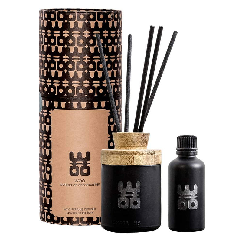 WOO Sustainable Reed Diffuser | Upcycled Vodka Bottle | 50 ml