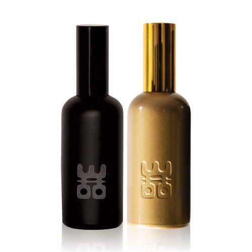 woo pillow mist black and gold