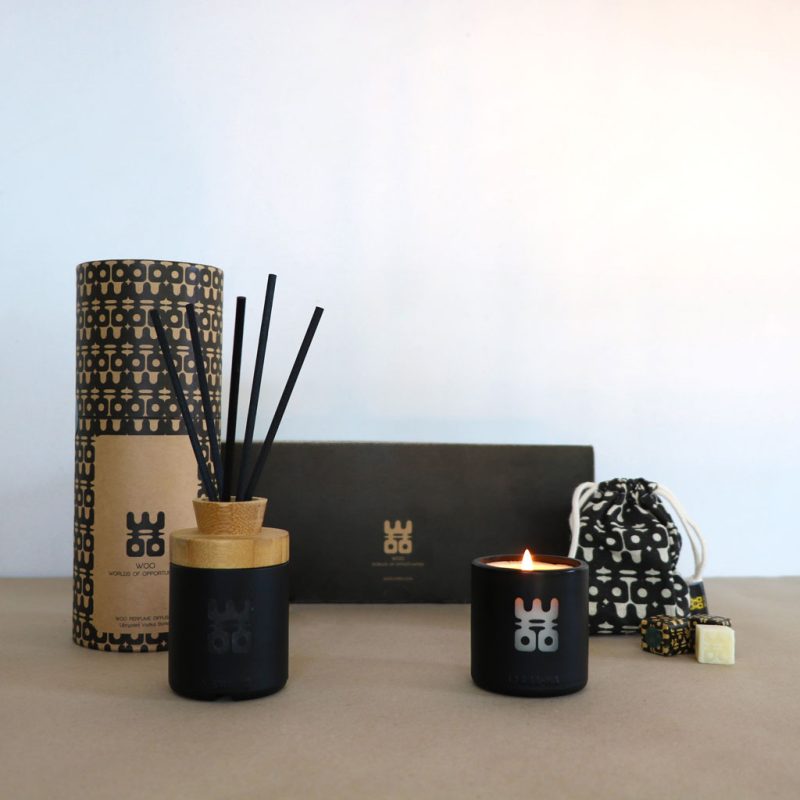 Reed Diffuser Scented Candle Scented Sachet Black Delight Gift Set Woocares Worlds of Opportunities