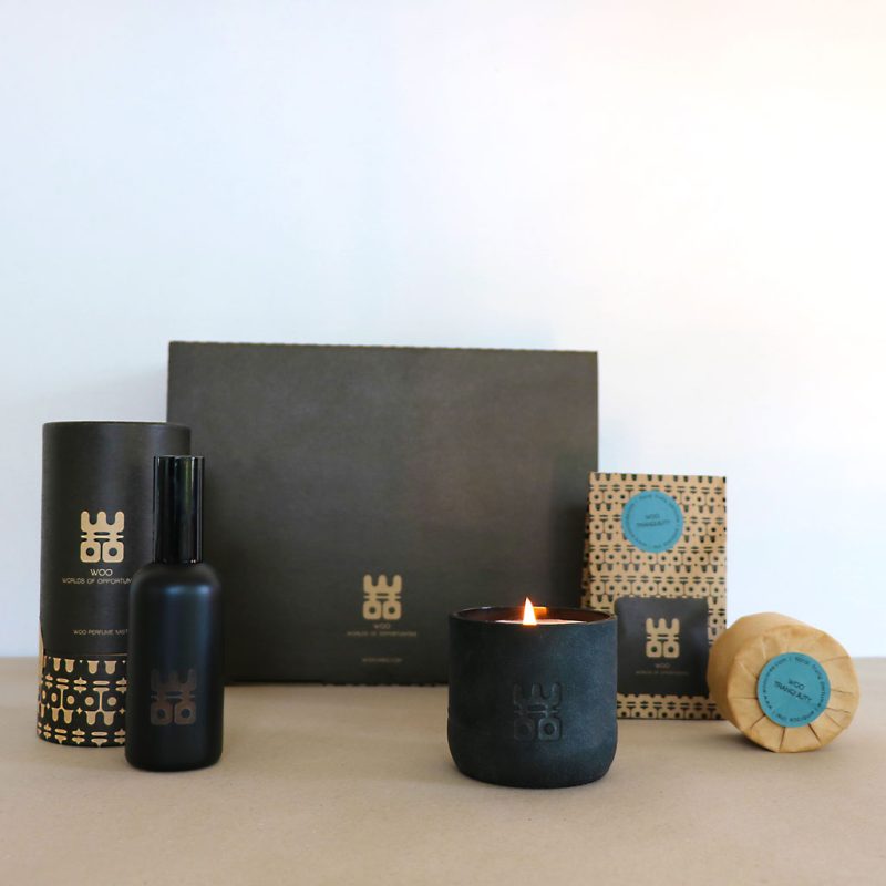 for him gift set men scented candle refill home and body spray