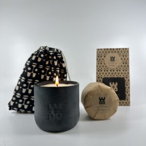 WOO Black Upcycled Water Bottle + Refill Set