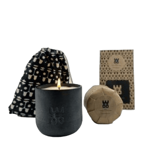 WOO Black Upcycled Water Bottle + Refill Set