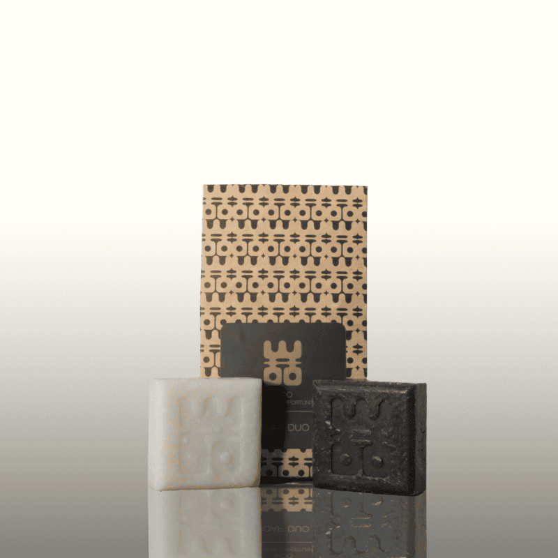  WOO Soap Duo Set | Kaolin Clay & Houtskool | 2 × 50 gram | Treasure & Tranquility